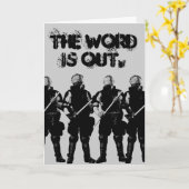 Carte anti-émeute personnalisable (Fleur jaune)