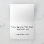 Carte Anti Father's Day Card, bad dad family dysfunction (Intérieur)