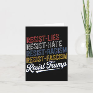 Carte Anti haine réside dans le fascisme résiste manifes