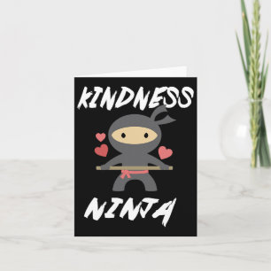 Carte Anti-harcèlement amusement Kindness Ninja School T