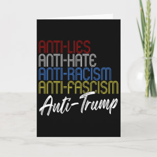 Carte Anti-mensonges Anti-haine Antiracisme Anti-fascism