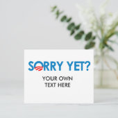 Carte Anti-Obama - Désolé pour le moment (Debout devant)