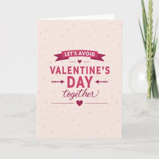 Carte anti-Saint-Valentin ensemble (Devant)
