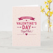 Carte anti-Saint-Valentin ensemble (Fleur jaune)