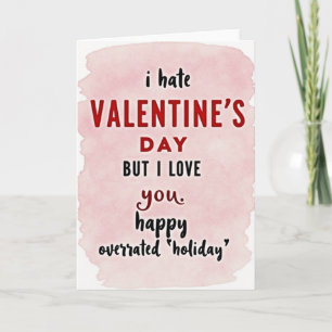 Carte anti-Saint-Valentin Je t'aime