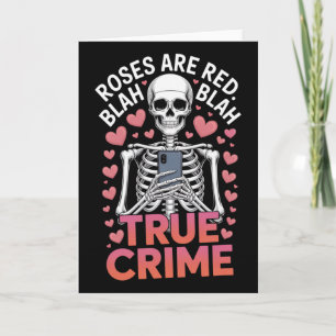 Carte Anti Saint-Valentin Roses Sont Rouges Blah Crime V