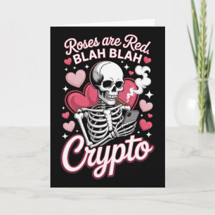 Carte Anti Saint-Valentin Roses Sont Rouges Blah Crypto