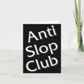 Carte Anti Slop Club Artificial Intelligence Ai Llm Desi (Devant)