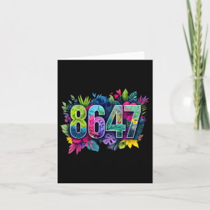 Carte Anti Trump 8647 Floral Resist 86 47 Empêchez Trump
