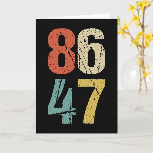 Carte Anti-Trump - 86 47 I (Fleur jaune)