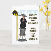 Carte Anti-Trump / A droite où vous êtes longtemps, (Fleur jaune)