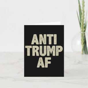 Carte Anti Trump Af - Style Vintage -