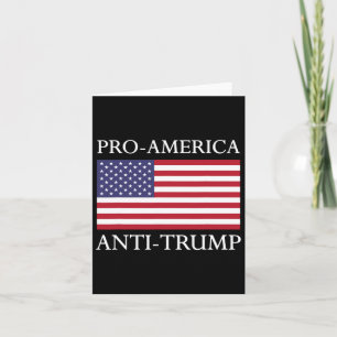 Carte Anti-Trump anti-américain - Le drapeau américain r