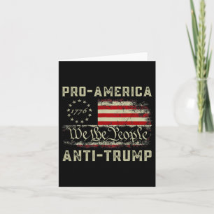 Carte Anti-Trump anti-américain We The People Anti Trump