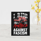 Carte Anti Trump Biker Résiste Contre La Manifestation D (Fleur jaune)