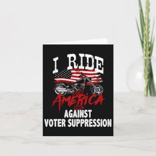 Carte Anti Trump Biker Résiste contre la suppression des