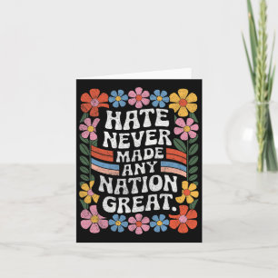 Carte Anti Trump Floral Democratique Président libéral 4