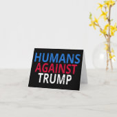 Carte Anti-Trump - Humains contre Trump (Fleur jaune)