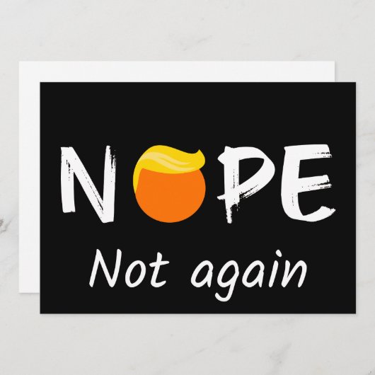 Carte Anti-Trump - Non, pas encore Halloween Edition I (Devant / Derrière)