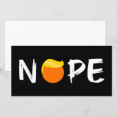 Carte Anti-Trump - Nope Edition II (Devant / Derrière)