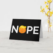 Carte Anti-Trump - Nope Halloween Edition I (Fleur jaune)