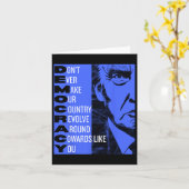 Carte Anti Trump Pro Democracy Tee Reste ! P progressif (Fleur jaune)