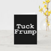 Carte Anti Trump T Shirt Tuck Frump (Fleur jaune)