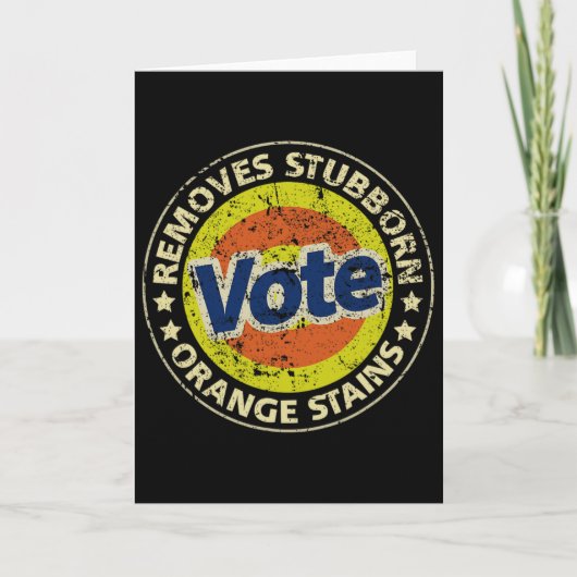 Carte Anti-trump Vote Detergent Funny Gifts  (Devant)