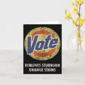 Carte Anti-Trump Vote Lessive Détergent Drôle Vintage (Fleur jaune)