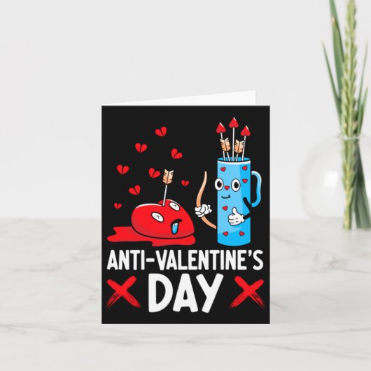 Carte Anti Valentines Day Valentines Day Arrows Single  (Devant)