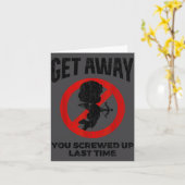 Carte Anti Valentines Sarcastic Cud Quote Funny Gift  (Fleur jaune)