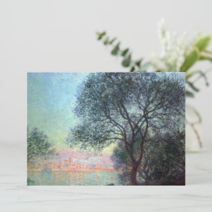 Carte Antibes le matin par Claude Monet