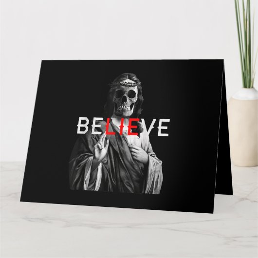 Carte Antichrist de Blackcraft Jésus Crâne croire Satan  (Devant)