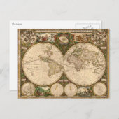CARTE ANTIQUE (Devant / Derrière)