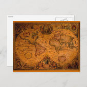 CARTE ANTIQUE (Devant / Derrière)