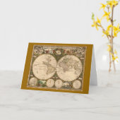 CARTE ANTIQUE (Fleur jaune)