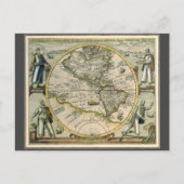 Carte antique, 1596, America Sive Novus Orbis (Devant)