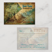 Carte antique - affaires, carte de profil (Devant / Derrière)