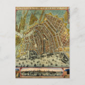 Carte antique Amsterdam, Hollande aka Pays-Bas (Devant)