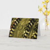 Carte Antique caisse (Fleur jaune)