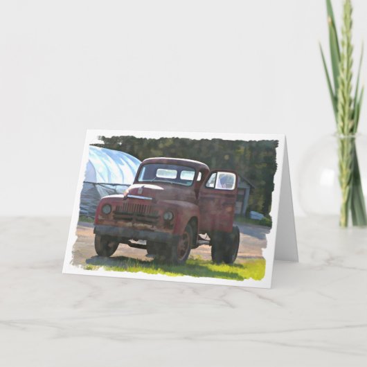 Carte Antique Camion (Devant)
