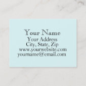 Carte antique de appeler/profil de téléphone (Dos)