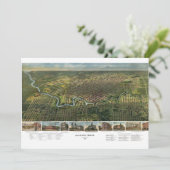 Carte antique de Houston, Texas avec la rivière Bu (Debout devant)