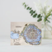 Carte antique de la capitale aztèque Tenochtitlan (Debout devant)