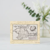 Carte antique de la péninsule de Crimée (Debout devant)