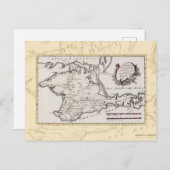 Carte antique de la péninsule de Crimée (Devant / Derrière)