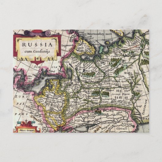 Carte Antique de la Russie Cartes postales - Peter (Devant)