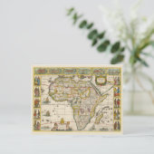 Carte antique de l'Afrique par Hondius et Jansson (Debout devant)