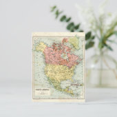 Carte antique de l'Amérique du Nord (Debout devant)