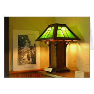 Carte antique de lampe
